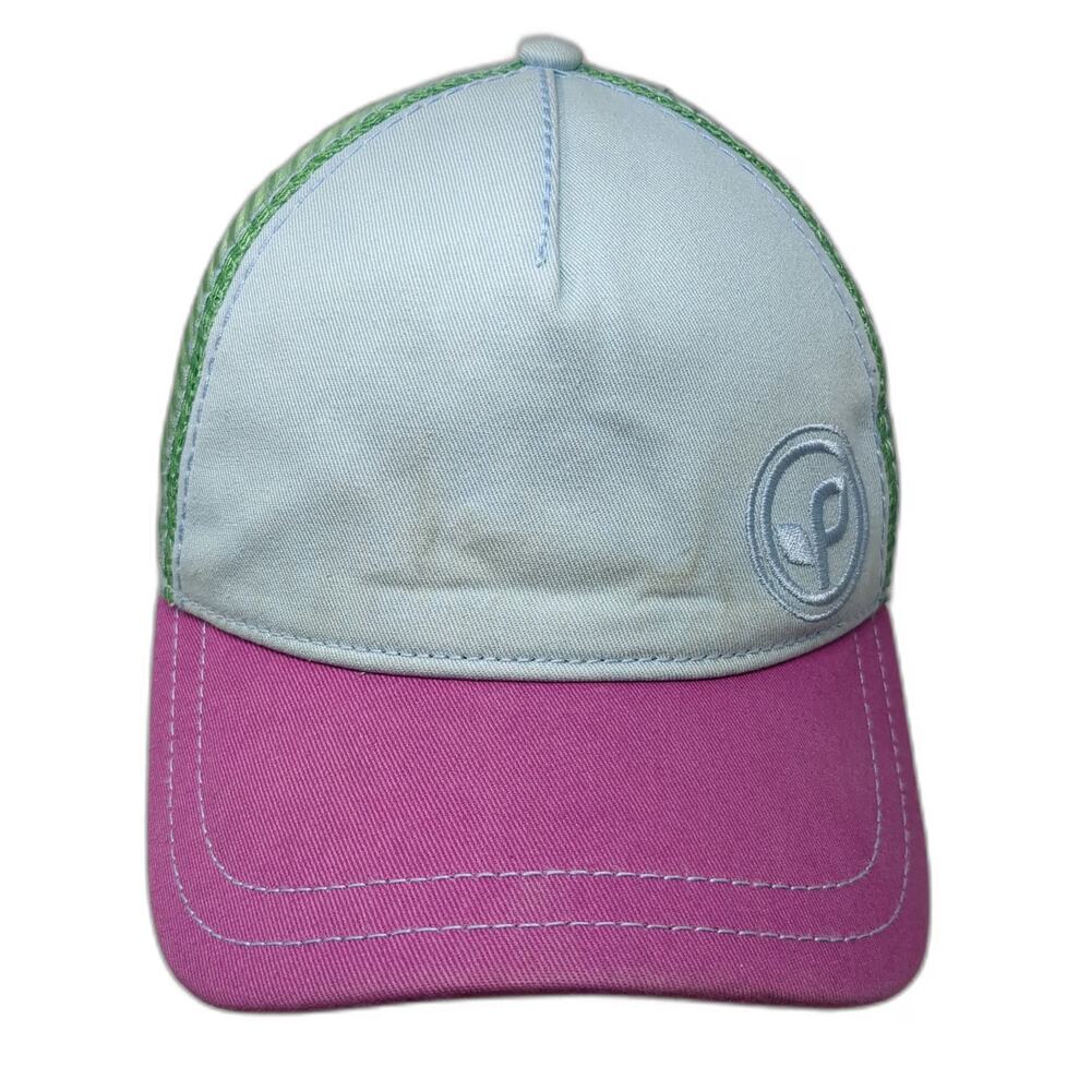Pistil Trucker Hat Blue Green Purple One Size Mesh Back Snapback Logo Adjustable